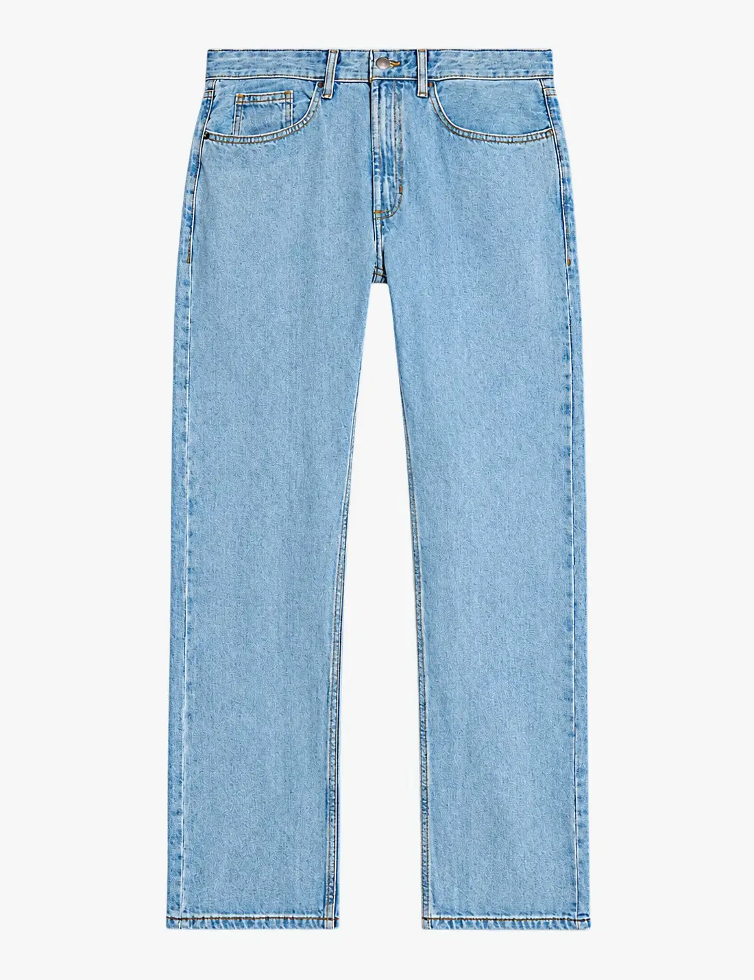 Light-wash straight-leg jeans