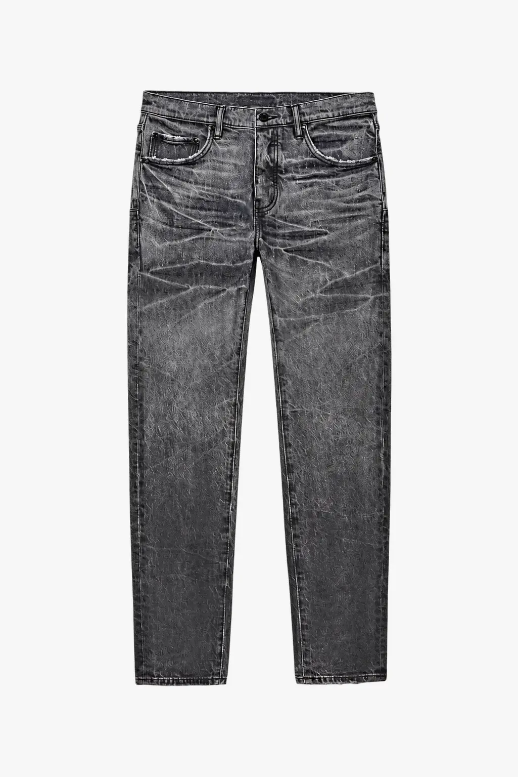 Grey washed denim jeans