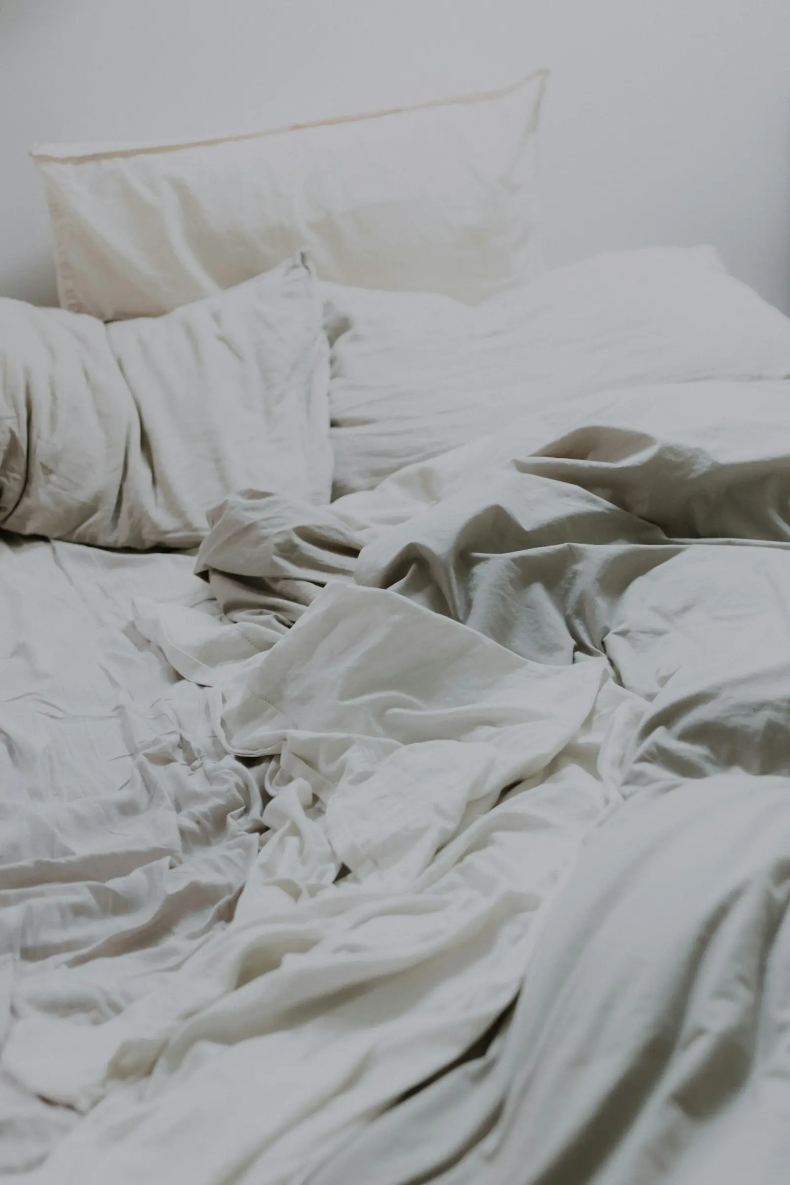 Soft grey duvet cover and pillows